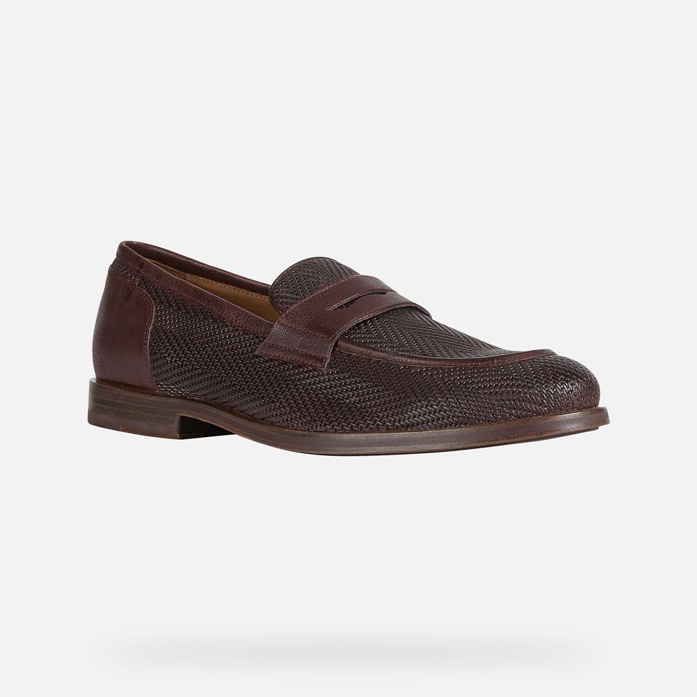 Geox Loafers Dark Brown Bayle - Geox Mens Shoes - AICYQO572